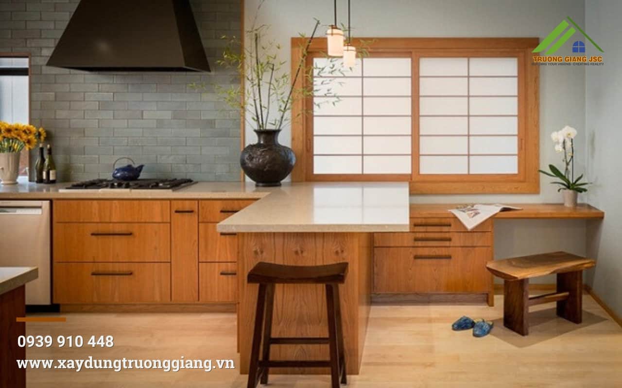 Mẫu Tủ Bếp Phong Cách Nhật Bản Đẹp