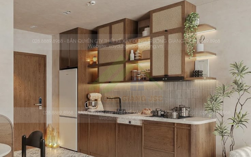 Thiết kế tủ bếp theo phong cách Nhật Bản để lại dấu ấn riêng