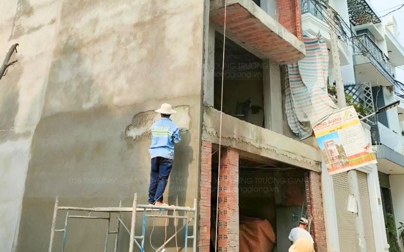 Xây trát tường cho toàn bộ ngôi nhà
