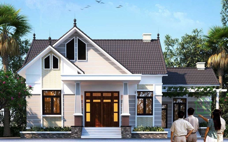 Nhà mái thái được xây dựng phổ biến ở nông thôn