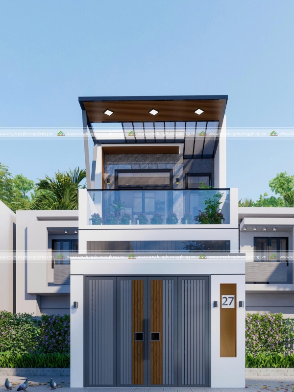 Nhà phố sân thượng thoáng mát