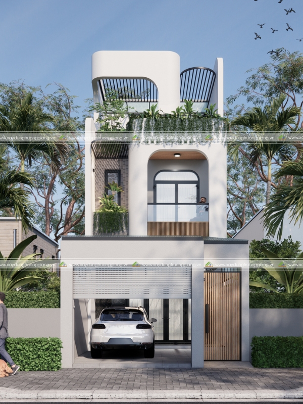 Nhà phố mặt tiền 5m rộng rãi