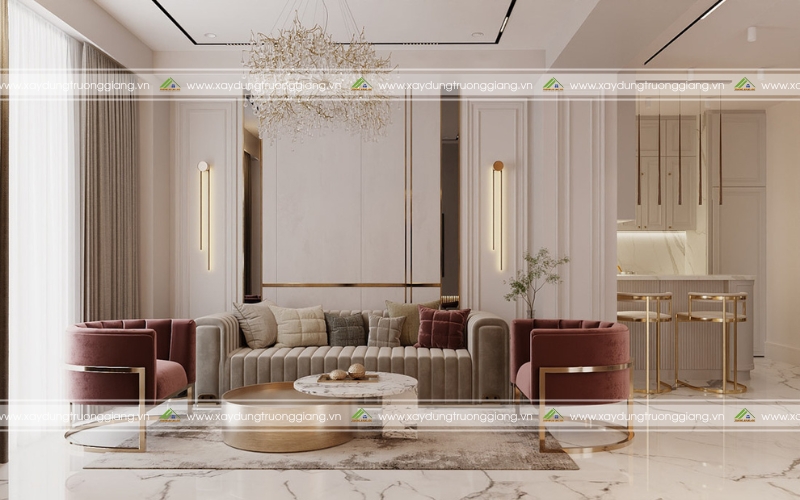 Thiết kế nội thất chung cư tân cổ điển
