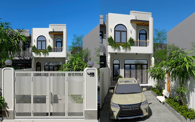 Mẫu nhà phố mặt tiền 5m