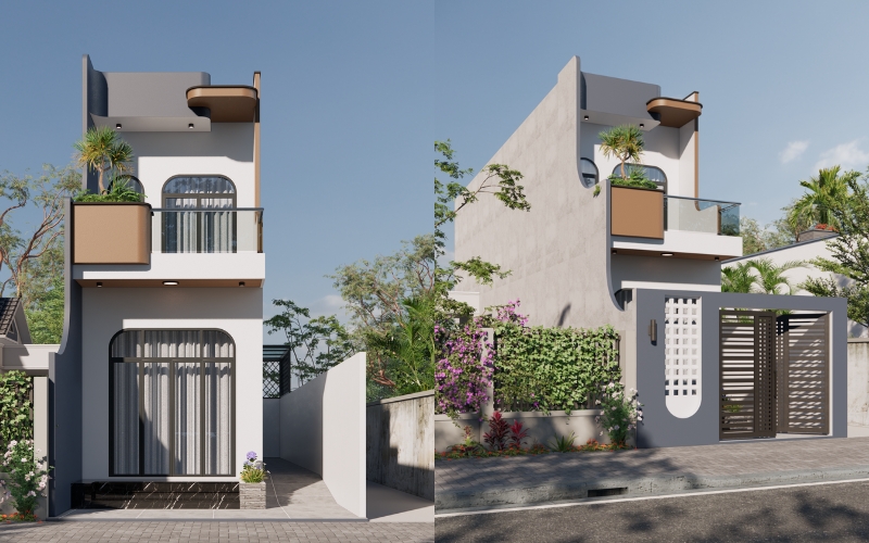 Nhà phố 1 trệt 1 lầu 4x12