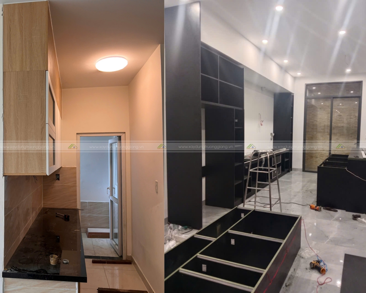 Thi công lắp đặt hệ tủ bếp
