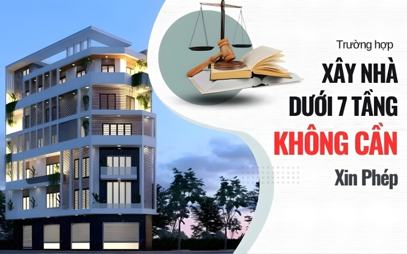 Miễn phí xây dựng đối với những dự án nhà ở dưới 7 tầng