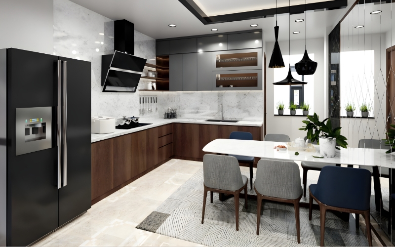 Quy tắc tam giác vàng trong phong thủy bếp