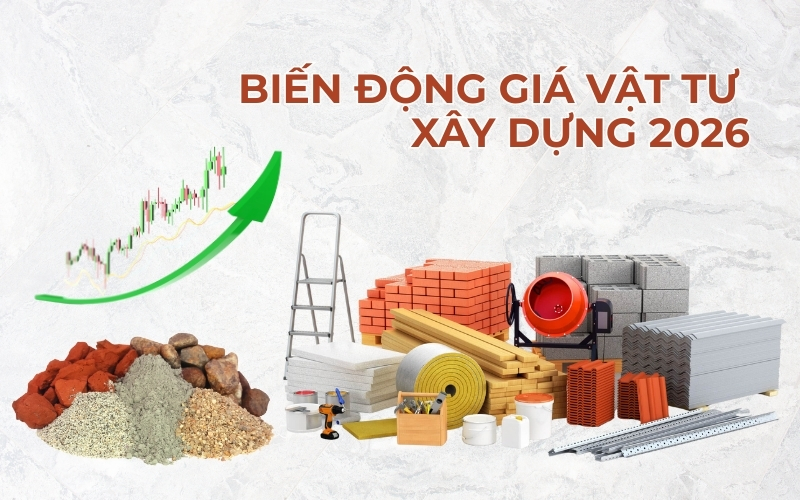 Giá vật tư biến động khi xây nhà trọn gói bình dương 2026