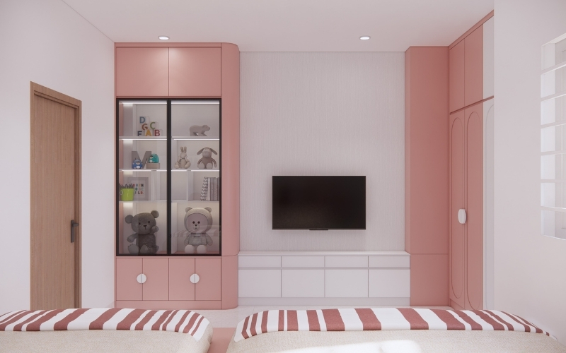 Phòng ngủ đôi cho bé gái 5-6 tuổi