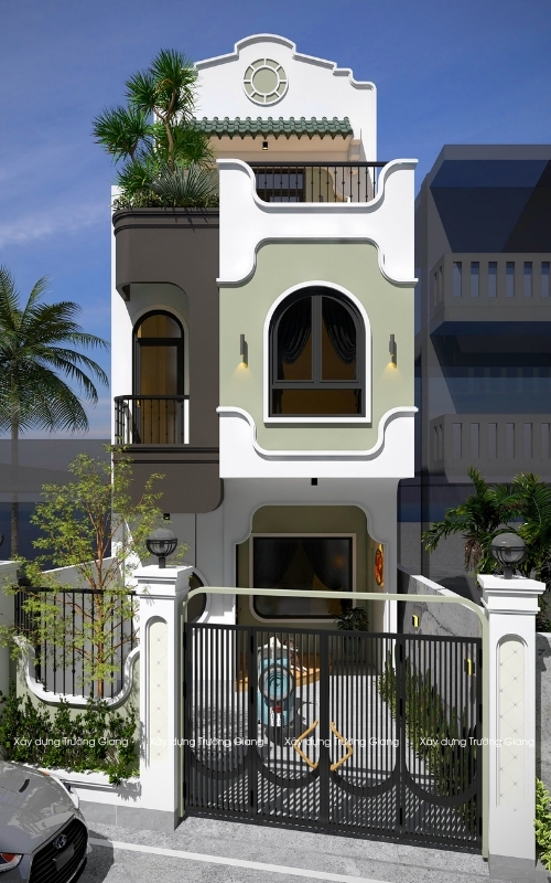 Mẫu nhà phố 2 tầng Indochine