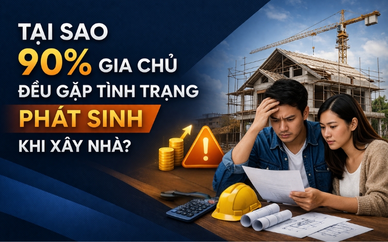 Tại sao 90% gia chủ đều gặp tình trạng phát sinh khi xây nhà