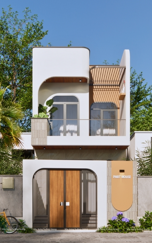 Ấn tượng với nhà cấp 4 mái vòm