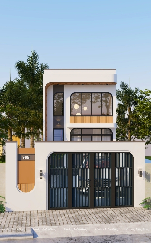 Nhà cấp 4 gác lửng có sân đậu oto mặt tiền 6m