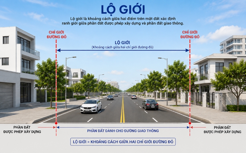 Lộ giới ảnh hương đến ban công