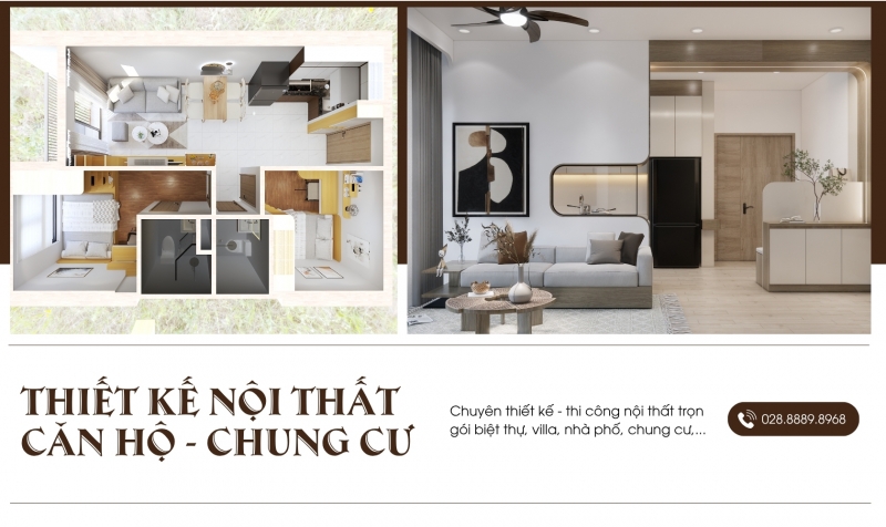 Thiết kế nội thất chung cư - căn hộ