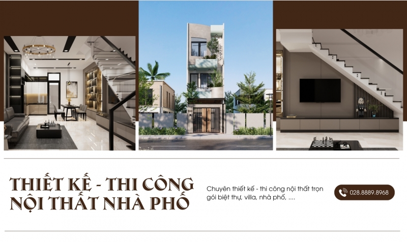 Thiết kế thi công nội thất nhà phố
