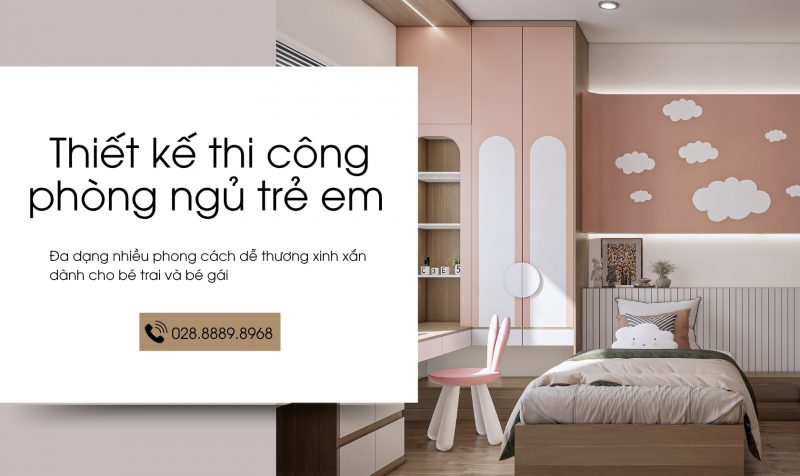 Thiết kế thi công phòng ngủ trẻ em