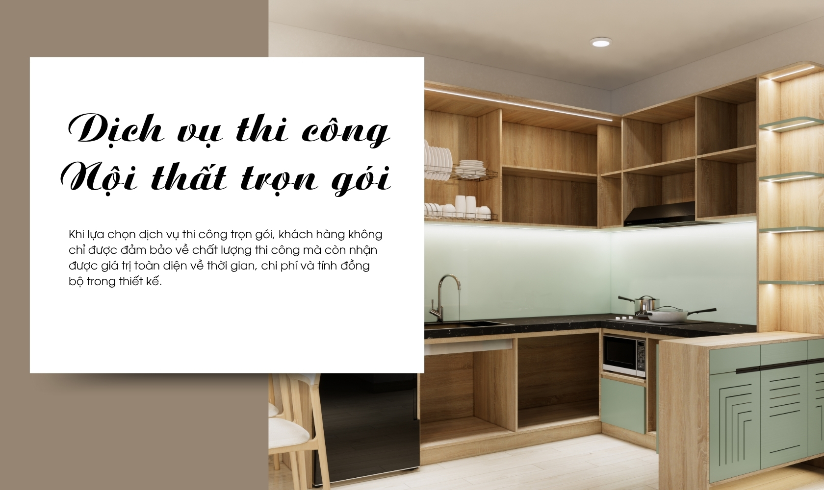 Dịch vụ thi công nội thất trọn gói