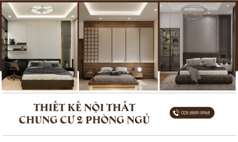 Thiết kế nội thất chung cư 2 phòng ngủ