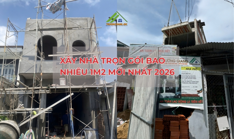 Xây nhà trọn gói bao nhiêu 1m2
