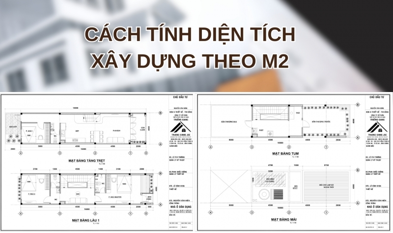 Cách tính diện tích xây dựng theo m2 chuẩn xác nhất
