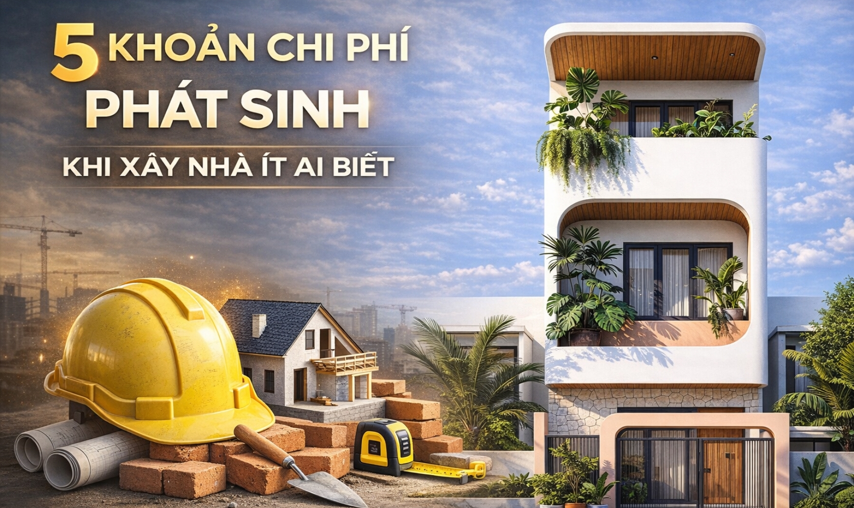 Chi phí phát sinh khi xây nhà ít ai biết