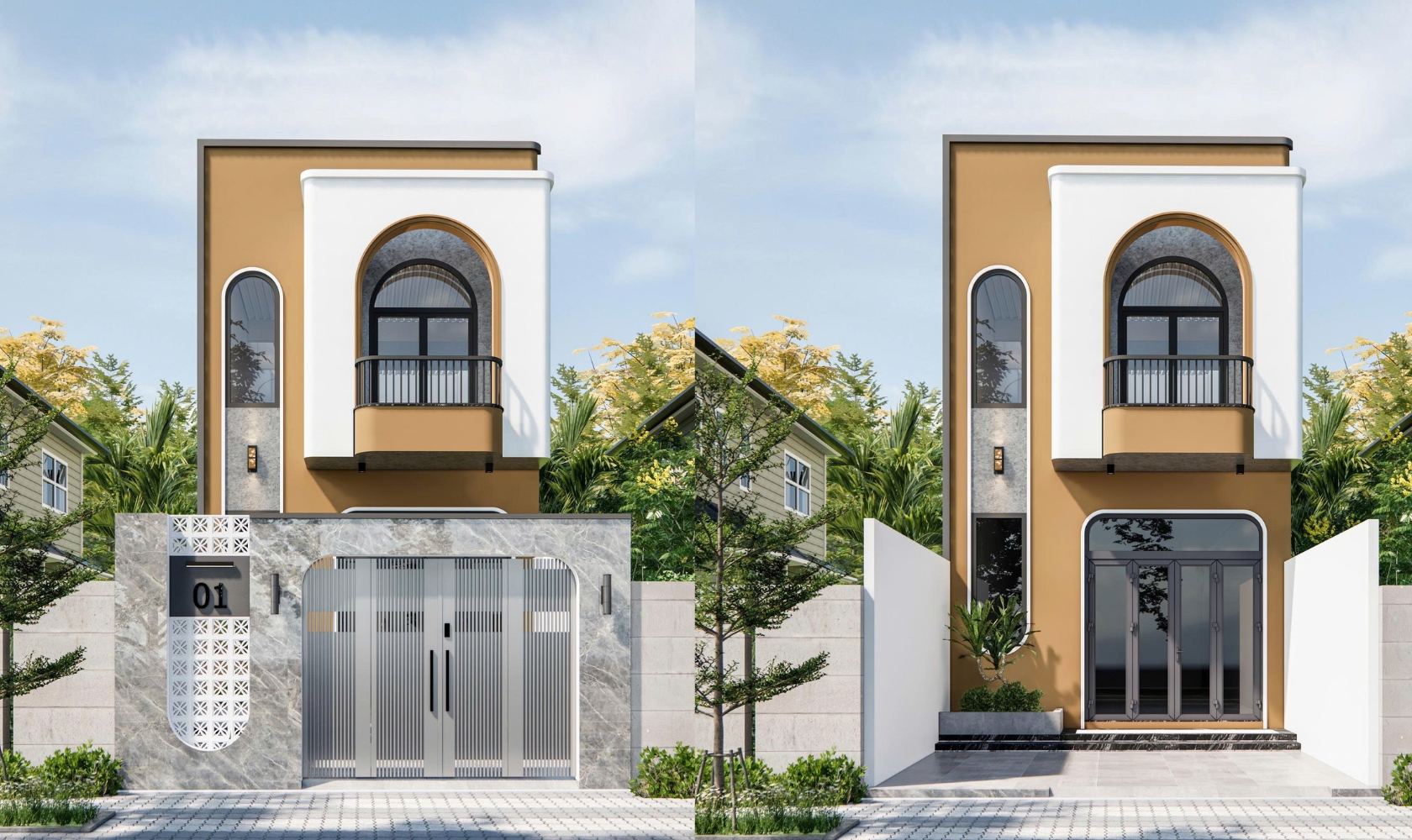 Dự toán chi phí xây nhà phố 2 tầng 80m2 hết bao nhiêu?