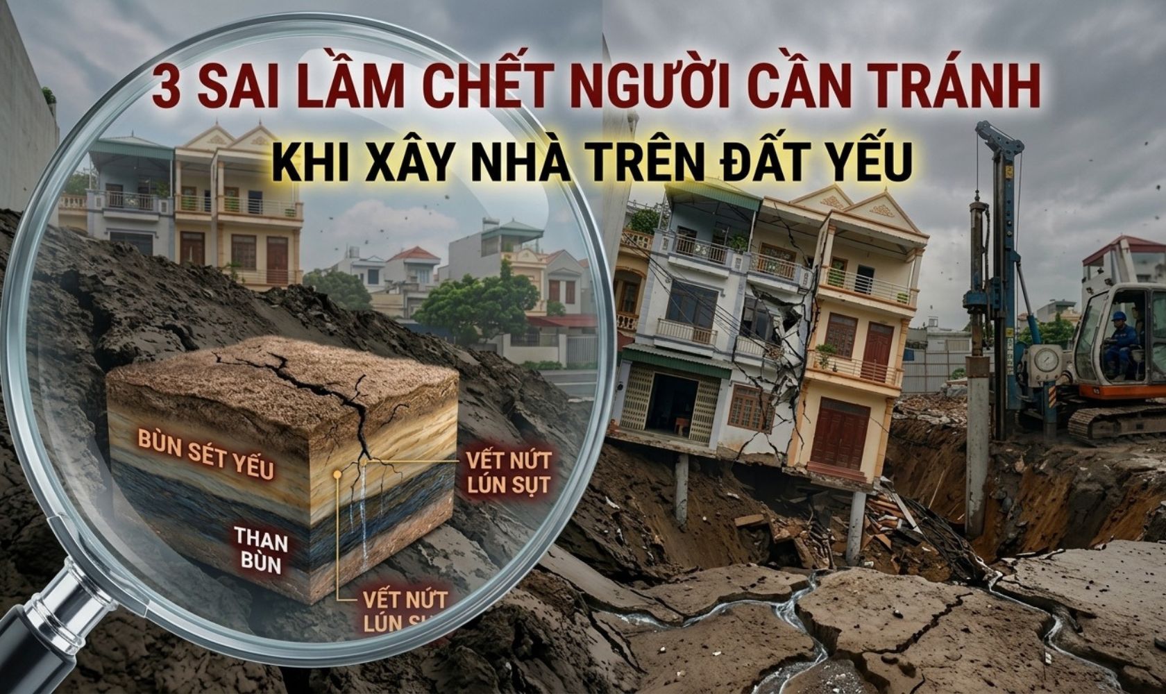 3 sai lầm "chết người" cần tránh khi xây nhà trên đất yếu